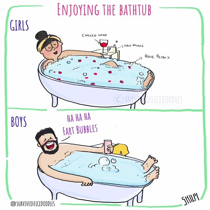 Enjoying the bath