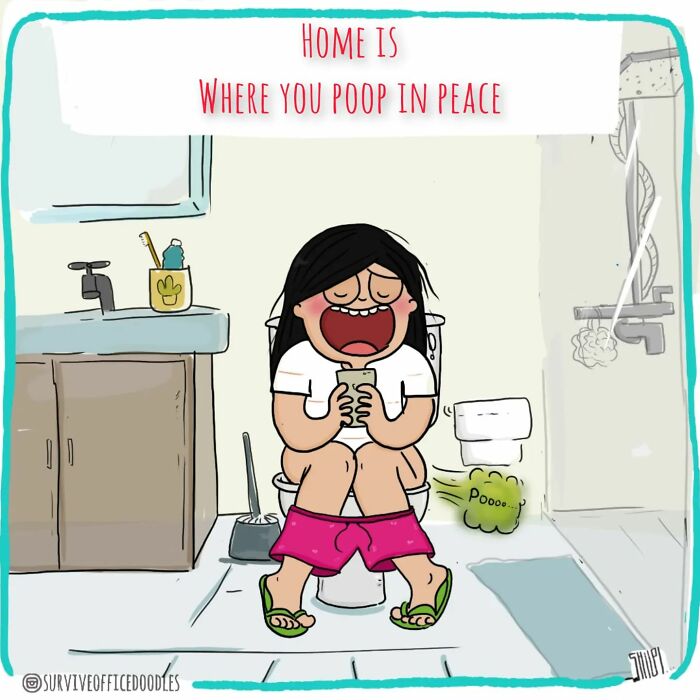 Home is where you p**p in peace