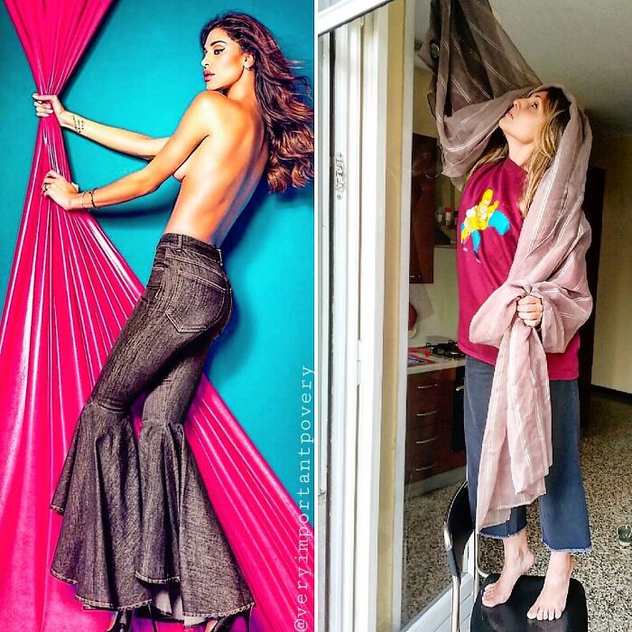 This Couple Is Entertaining The Internet By Imitating Photos Of Celebrities And Models