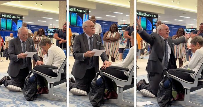 Heartwarming Story Of High School Sweethearts Reunited At The Airport After Sixty Years Apart