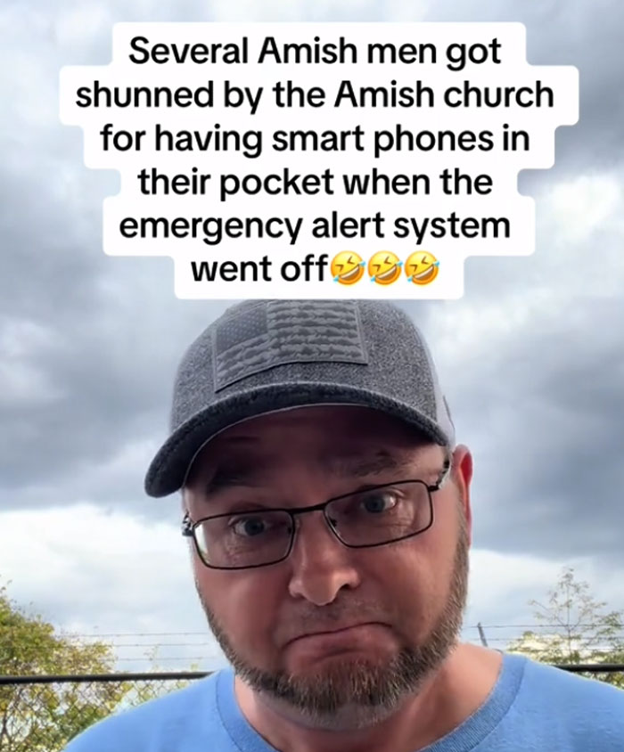 Amish Men Exposed After Their Phones Rang During Emergency Alert Test