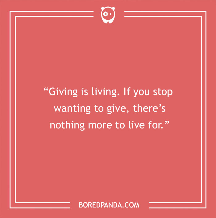 Audrey Hepburn quote on giving