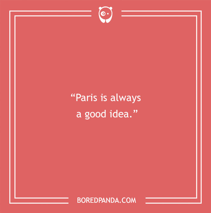 Audrey Hepburn quote about Paris