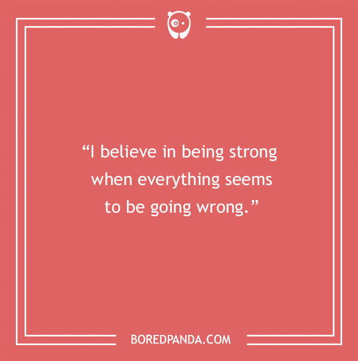 Audrey Hepburn quote about being strong