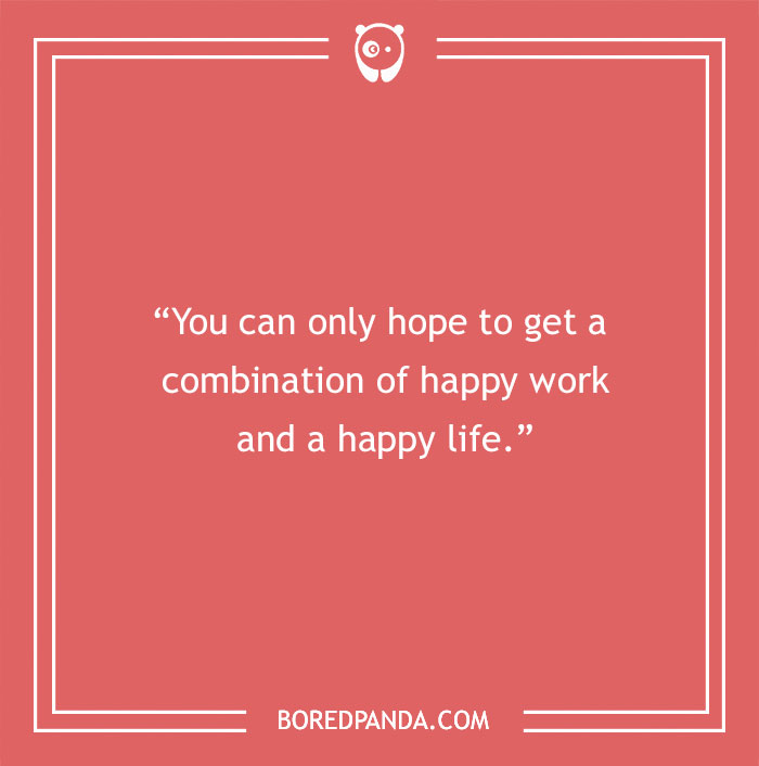 Audrey Hepburn quote about happy work and life
