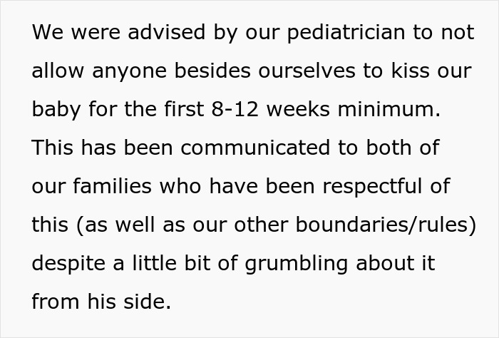 Woman kisses her own baby while telling her mother-in-law to stop, enforcing baby kissing boundaries and rules. Woman kisses her own baby while telling her mother-in-law to stop, enforcing baby kissing boundaries and rules.
