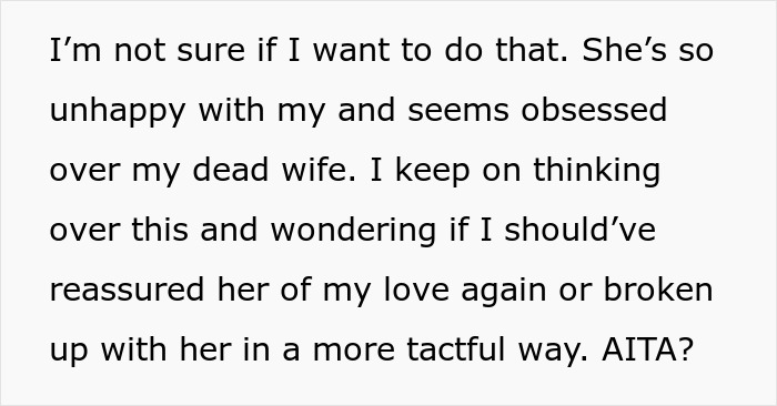Man Breaks Up With GF After His Suspicions Of Her Copying His Dead Wife Can't Be Denied Anymore Man Breaks Up With GF After His Suspicions Of Her Copying His Dead Wife Can't Be Denied Anymore