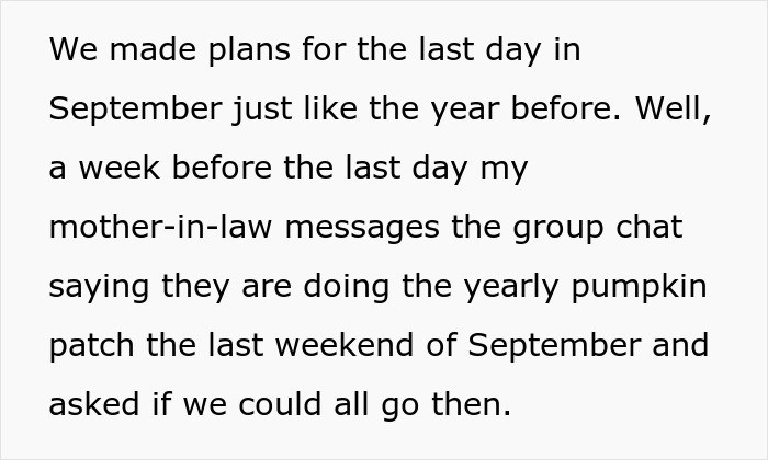 “It's Her Tradition”: MIL Blows Up At Son And His Wife Over Pumpkin Patch Betrayal