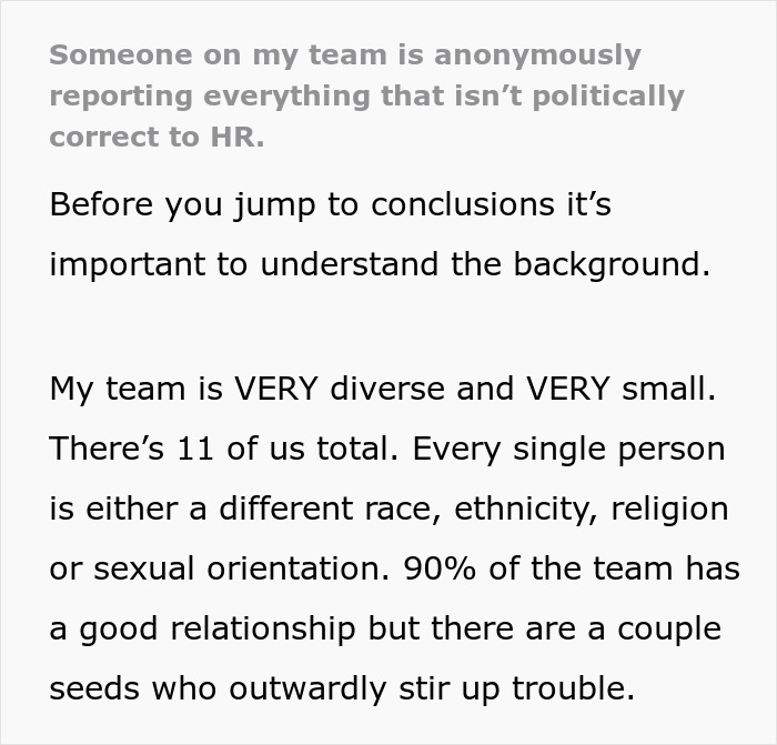 Employees Discuss Their Cultures, One Coworker Constantly Gets Offended, Reports Everything To HR Employees Discuss Their Cultures, One Coworker Constantly Gets Offended, Reports Everything To HR