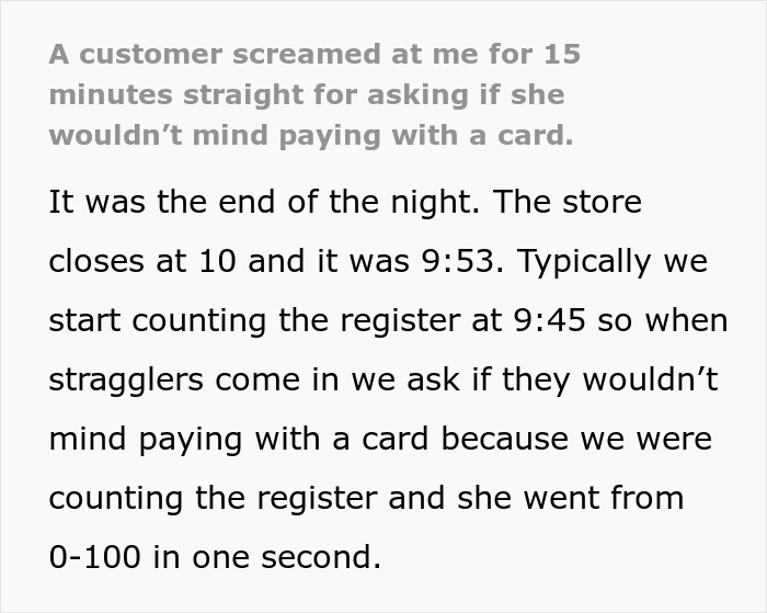 “You Are Giving Me So Much Anxiety”: Woman Loses It After Cashier Asks If She Could Pay With Card “You Are Giving Me So Much Anxiety”: Woman Loses It After Cashier Asks If She Could Pay With Card