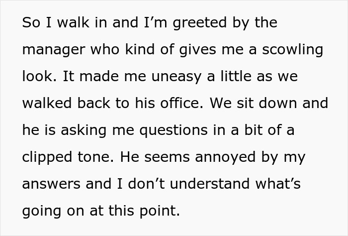 Person Leaves Interview When Manager Demands They Prove It’s Not Their Car In The Handicap Spot Person Leaves Interview When Manager Demands They Prove It’s Not Their Car In The Handicap Spot