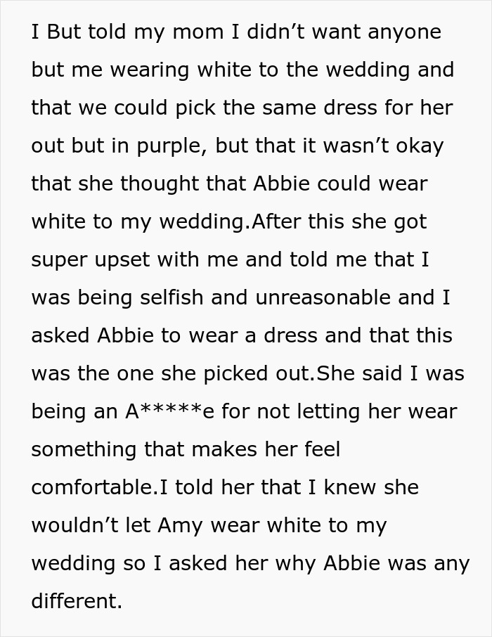 Bride-To-Be Asks If She’s A Jerk For Not Wanting Her Disabled Sister To Wear White To Her Wedding Bride-To-Be Asks If She’s A Jerk For Not Wanting Her Disabled Sister To Wear White To Her Wedding