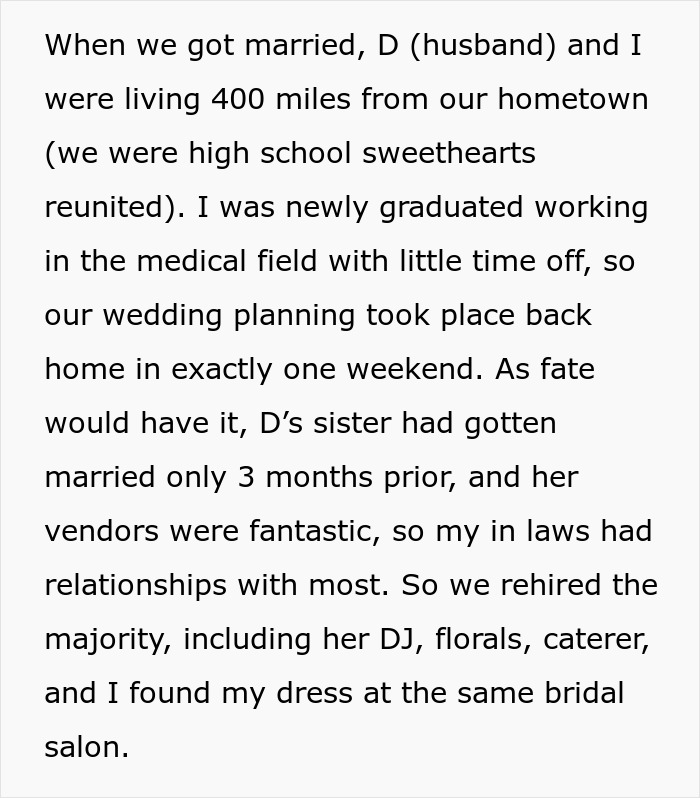MIL Uses The Fact She Has The Same Name As The Bride To Make Major Changes To The Wedding MIL Uses The Fact She Has The Same Name As The Bride To Make Major Changes To The Wedding