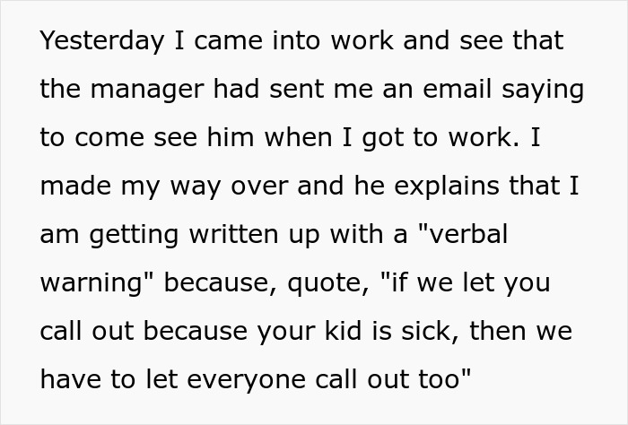 Father Quits His Job After A Write-Up For Taking His Son To The ER Father Quits His Job After A Write-Up For Taking His Son To The ER
