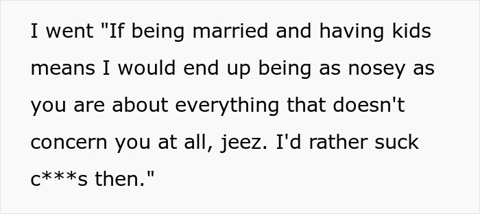Man Annoyed With Aunt Questioning His Sexuality Gives A Raunchy Reply, Making Her Leave Family Dinner