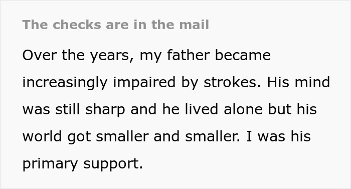 "$2,000 For Every Day Visit": Woman Expects Backlash After She Cleverly Divides Dad’s Inheritance