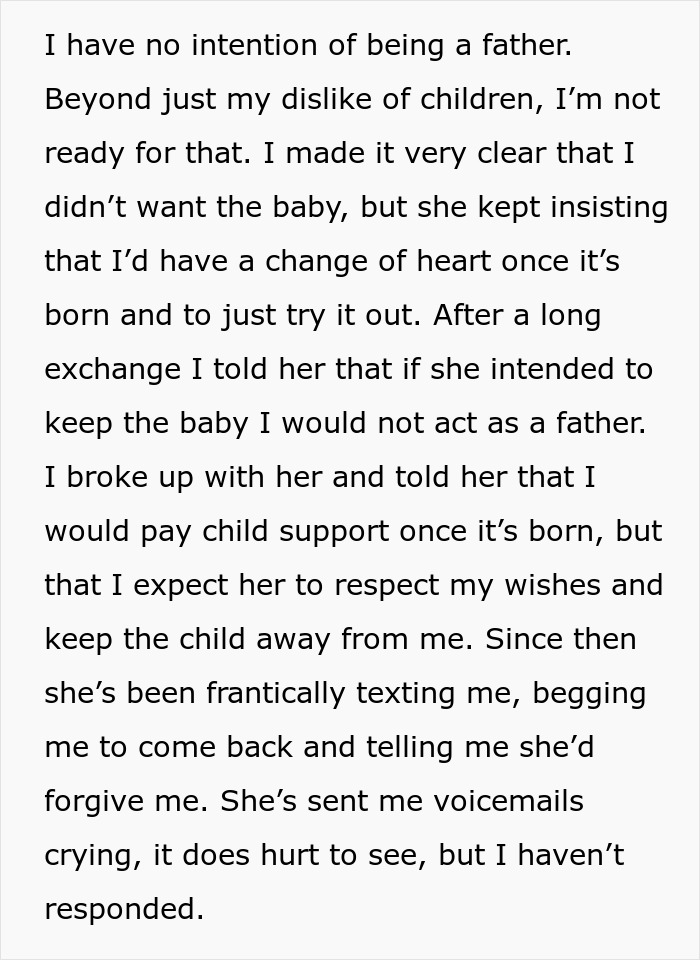 Guy Breaks Up With GF Of 3 Months Because She's Pregnant And He Doesn't Want To Be A Dad Guy Breaks Up With GF Of 3 Months Because She's Pregnant And He Doesn't Want To Be A Dad