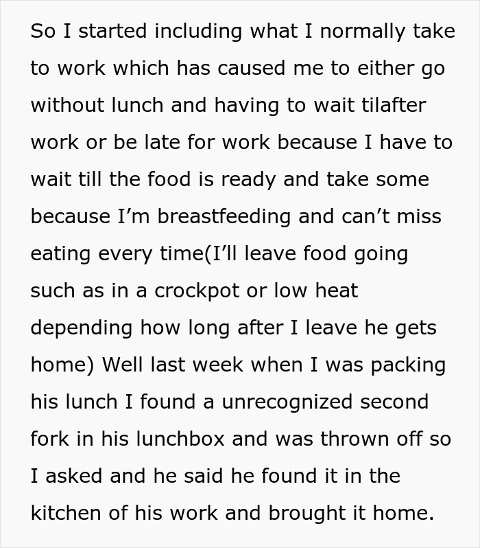"My Husband Has Ruined Both Our Lives By Asking Me To Double Up His Lunch Serving For Work" "My Husband Has Ruined Both Our Lives By Asking Me To Double Up His Lunch Serving For Work"