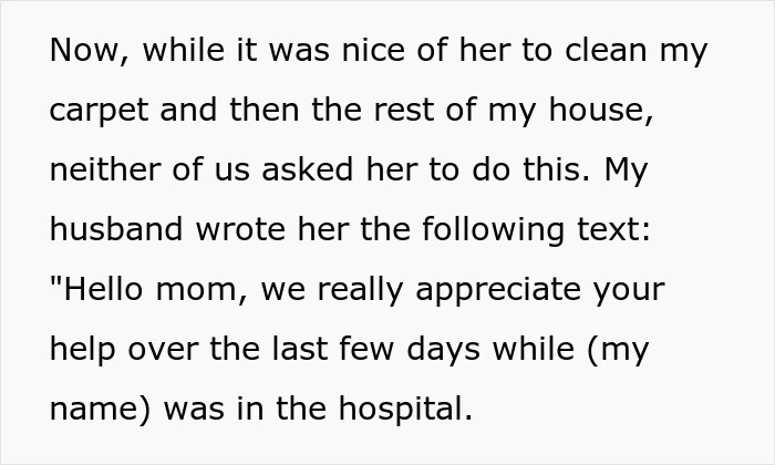 Mother-In-Law Cleans The House While Daughter-In-Law Is In Labor, Demands Payment Mother-In-Law Cleans The House While Daughter-In-Law Is In Labor, Demands Payment