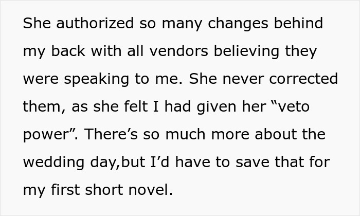 MIL Uses The Fact She Has The Same Name As The Bride To Make Major Changes To The Wedding MIL Uses The Fact She Has The Same Name As The Bride To Make Major Changes To The Wedding