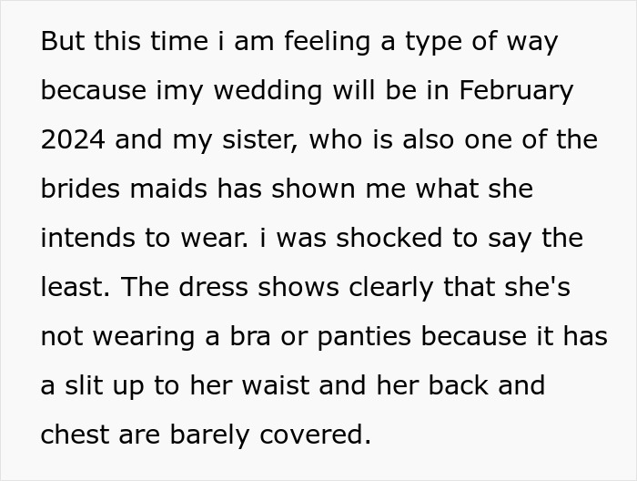 “I’m Uncomfortable”: Bride Uninvites Sister And Bridesmaid For Refusing To Wear Underwear “I’m Uncomfortable”: Bride Uninvites Sister And Bridesmaid For Refusing To Wear Underwear