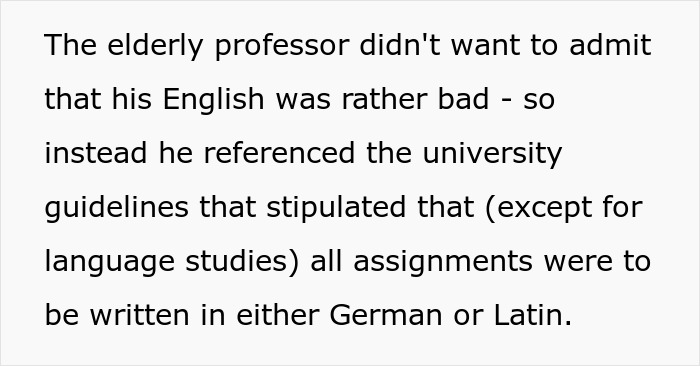 "Written In Either German Or Latin": Exchange Student Maliciously Complies "Written In Either German Or Latin": Exchange Student Maliciously Complies