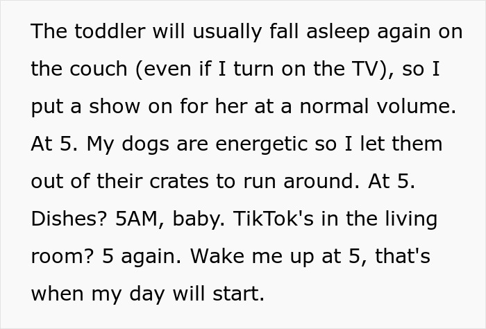 Woman Maliciously Gets Up And Starts Her Day After Roommate's First 5AM Alarm As Petty Revenge Woman Maliciously Gets Up And Starts Her Day After Roommate's First 5AM Alarm As Petty Revenge