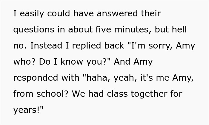 Bully Receives Revenge Years After Graduation When Victim Throws Facts About Their Deeds Back In Their Face Bully Receives Revenge Years After Graduation When Victim Throws Facts About Their Deeds Back In Their Face