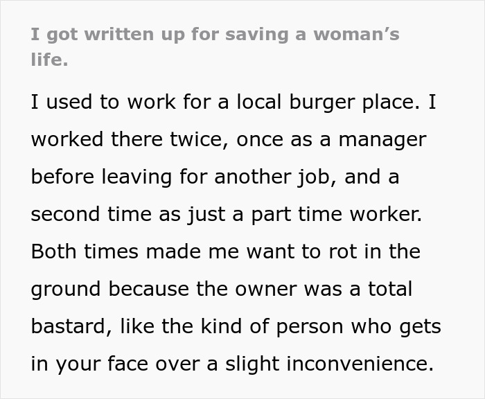 Employee Notices Customer Is Acting Weird And Ends Up Saving Her Life, It Gets Them Written Up Employee Notices Customer Is Acting Weird And Ends Up Saving Her Life, It Gets Them Written Up