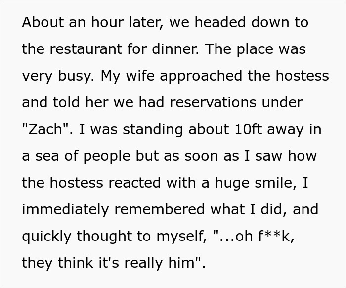 Man Named Zach Lives To Regret His Funny Prank Of Making A Reservation As The 'Zach Galifianakis' Man Named Zach Lives To Regret His Funny Prank Of Making A Reservation As The 'Zach Galifianakis'