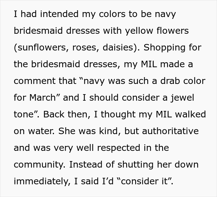 MIL Uses The Fact She Has The Same Name As The Bride To Make Major Changes To The Wedding MIL Uses The Fact She Has The Same Name As The Bride To Make Major Changes To The Wedding