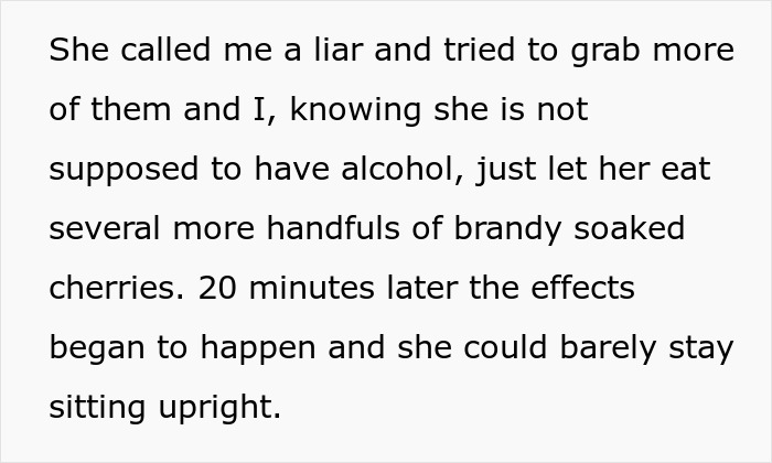 Old Lady Steals Brandy-Soaked Cherries Her Granddaughter Made For A Catering Event, Faces Hangover Old Lady Steals Brandy-Soaked Cherries Her Granddaughter Made For A Catering Event, Faces Hangover