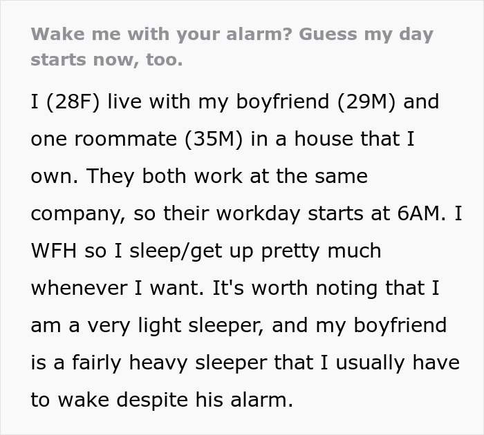 Woman Maliciously Gets Up And Starts Her Day After Roommate’s First 5AM