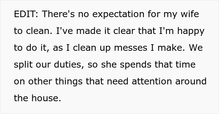 No One Gets Dinner As Man Maliciously Complies With Wife’s Demand To Clean As He Cooks