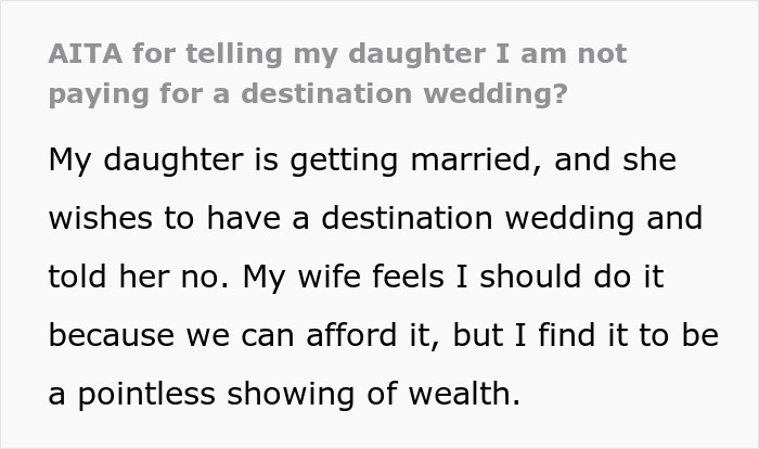 Entitled Bride Causes Drama After Dad Refuses To Fund Her Dream Wedding Of $200K Entitled Bride Causes Drama After Dad Refuses To Fund Her Dream Wedding Of $200K