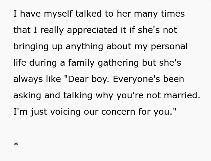 Man Annoyed With Aunt Questioning His Sexuality Gives A Raunchy Reply, Making Her Leave Family Dinner