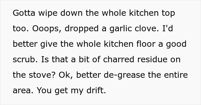 No One Gets Dinner As Man Maliciously Complies With Wife’s Demand To Clean As He Cooks