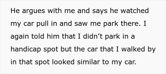 Person Leaves Interview When Manager Demands They Prove It’s Not Their Car In The Handicap Spot Person Leaves Interview When Manager Demands They Prove It’s Not Their Car In The Handicap Spot