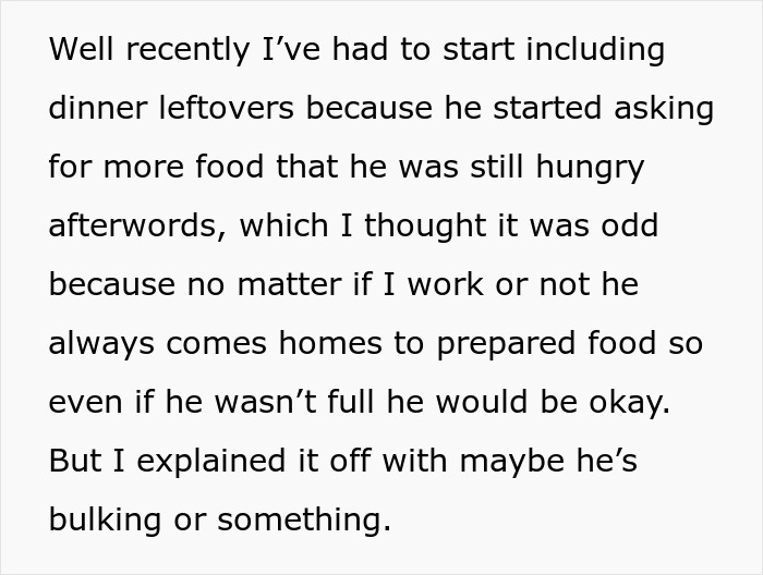 "My Husband Has Ruined Both Our Lives By Asking Me To Double Up His Lunch Serving For Work" "My Husband Has Ruined Both Our Lives By Asking Me To Double Up His Lunch Serving For Work"