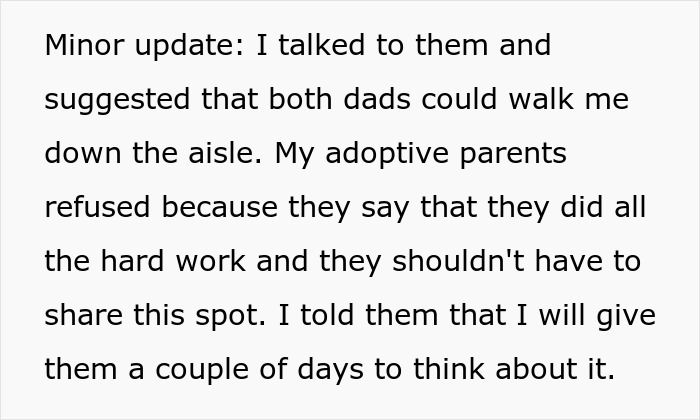 Bride Uninvites Adoptive Parents From The Wedding And Ends Up Cutting Them Off Completely Bride Uninvites Adoptive Parents From The Wedding And Ends Up Cutting Them Off Completely