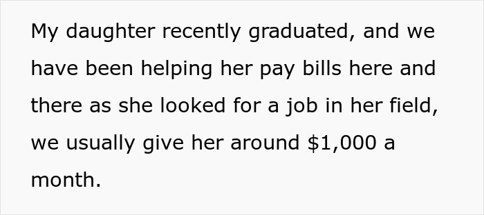 “Would I Be The Jerk For Financially Cutting Off My Daughter?” “Would I Be The Jerk For Financially Cutting Off My Daughter?”