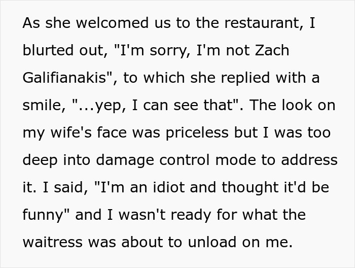 Man Named Zach Lives To Regret His Funny Prank Of Making A Reservation As The 'Zach Galifianakis' Man Named Zach Lives To Regret His Funny Prank Of Making A Reservation As The 'Zach Galifianakis'