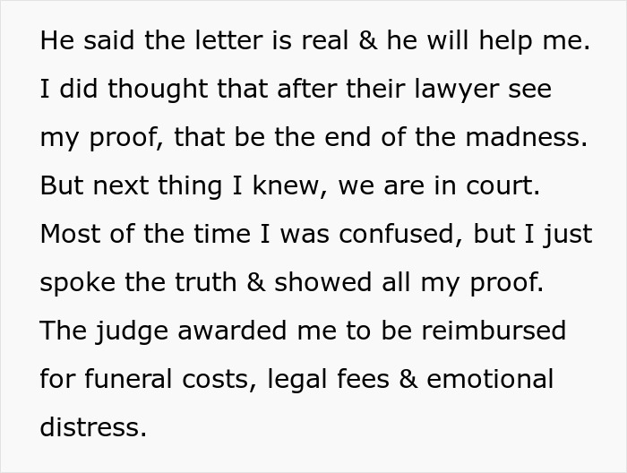 Text about family heirloom dispute, court case involving late son’s fiancé, proof, legal fees, and emotional distress. Text about family heirloom dispute, court case involving late son’s fiancé, proof, legal fees, and emotional distress.
