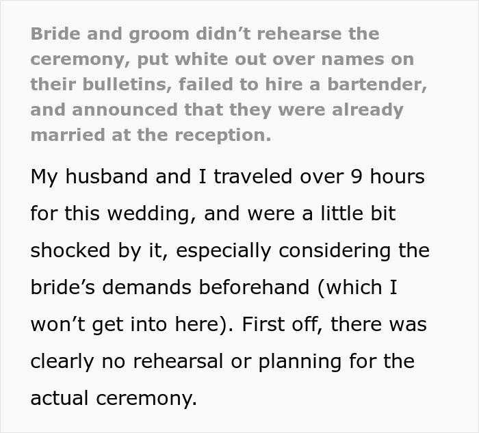 Person Shares The Worst Wedding They Attended And It Sounds Exhausting Person Shares The Worst Wedding They Attended And It Sounds Exhausting