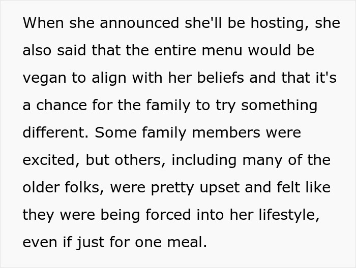 Guy Calls Out Vegan Sister For “Forcing An Entire Family To Adopt Her Choices”, Internet Is Split Guy Calls Out Vegan Sister For “Forcing An Entire Family To Adopt Her Choices”, Internet Is Split