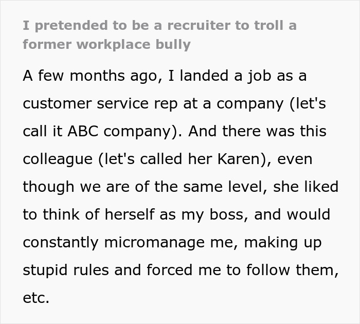 'Karen' Interviewing For A New Job Gets Told Background Check Revealed She's A Bully