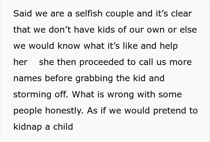 Guy Refuses To Pretend He's Gonna Kidnap A Child, Entitled Mother Furious Guy Refuses To Pretend He's Gonna Kidnap A Child, Entitled Mother Furious