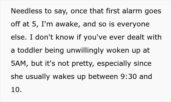 Woman Maliciously Gets Up And Starts Her Day After Roommate's First 5AM Alarm As Petty Revenge Woman Maliciously Gets Up And Starts Her Day After Roommate's First 5AM Alarm As Petty Revenge