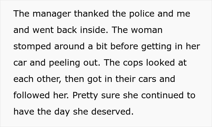 Entitled ‘Karen’ Comes Storming Out Of The Store, Is Met With Police And $1,000 Fine Entitled ‘Karen’ Comes Storming Out Of The Store, Is Met With Police And $1,000 Fine