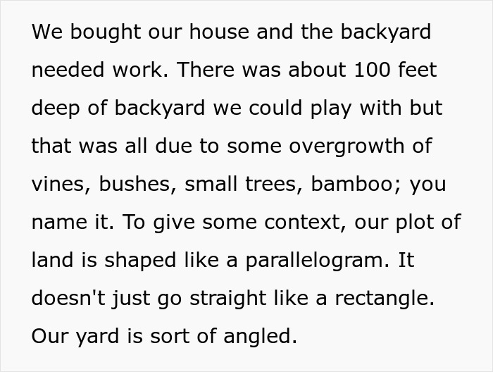 Person Maliciously Complies With Entitled Neighbor’s Demands, Ends Up With More Land Person Maliciously Complies With Entitled Neighbor’s Demands, Ends Up With More Land